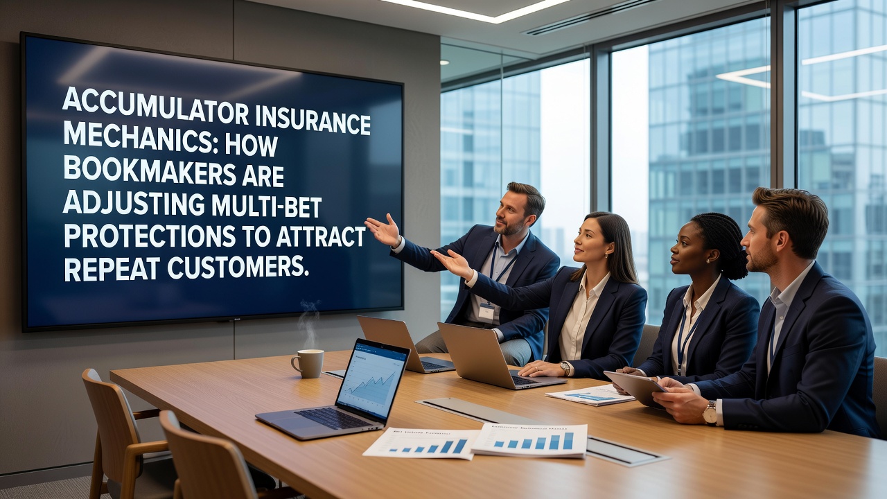 Analytics dashboard showing multi-bet insurance redemption rates across different user segments