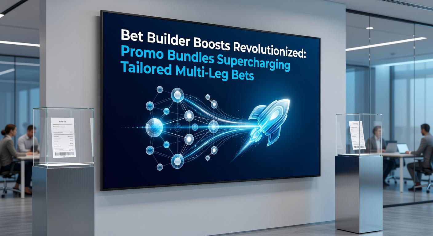 Close-up of a mobile betting app interface displaying a customized bet builder with active promo bundle enhancements and odds multipliers