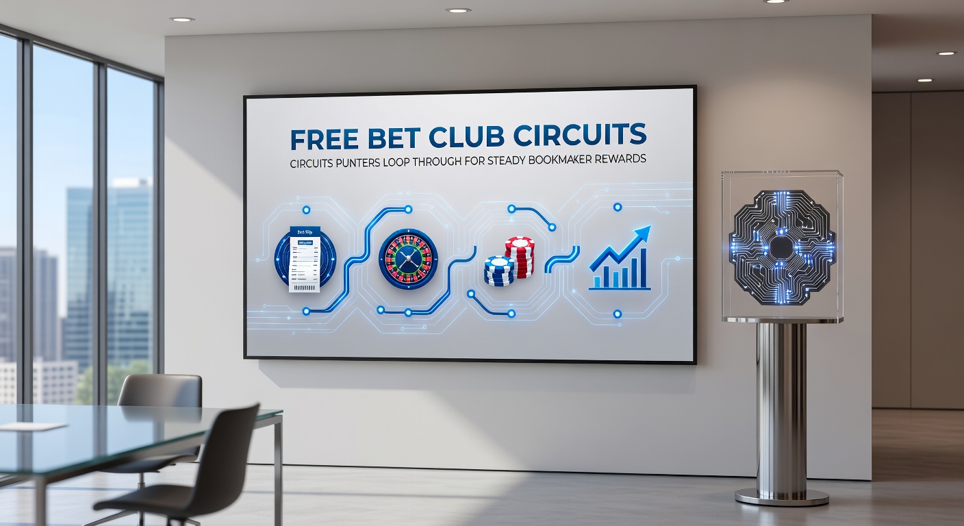 Visual diagram of a punter's free bet circuit loop, showing bookmakers like Coral, Ladbrokes, and Betfred connected in a continuous reward cycle with deposit and bet icons