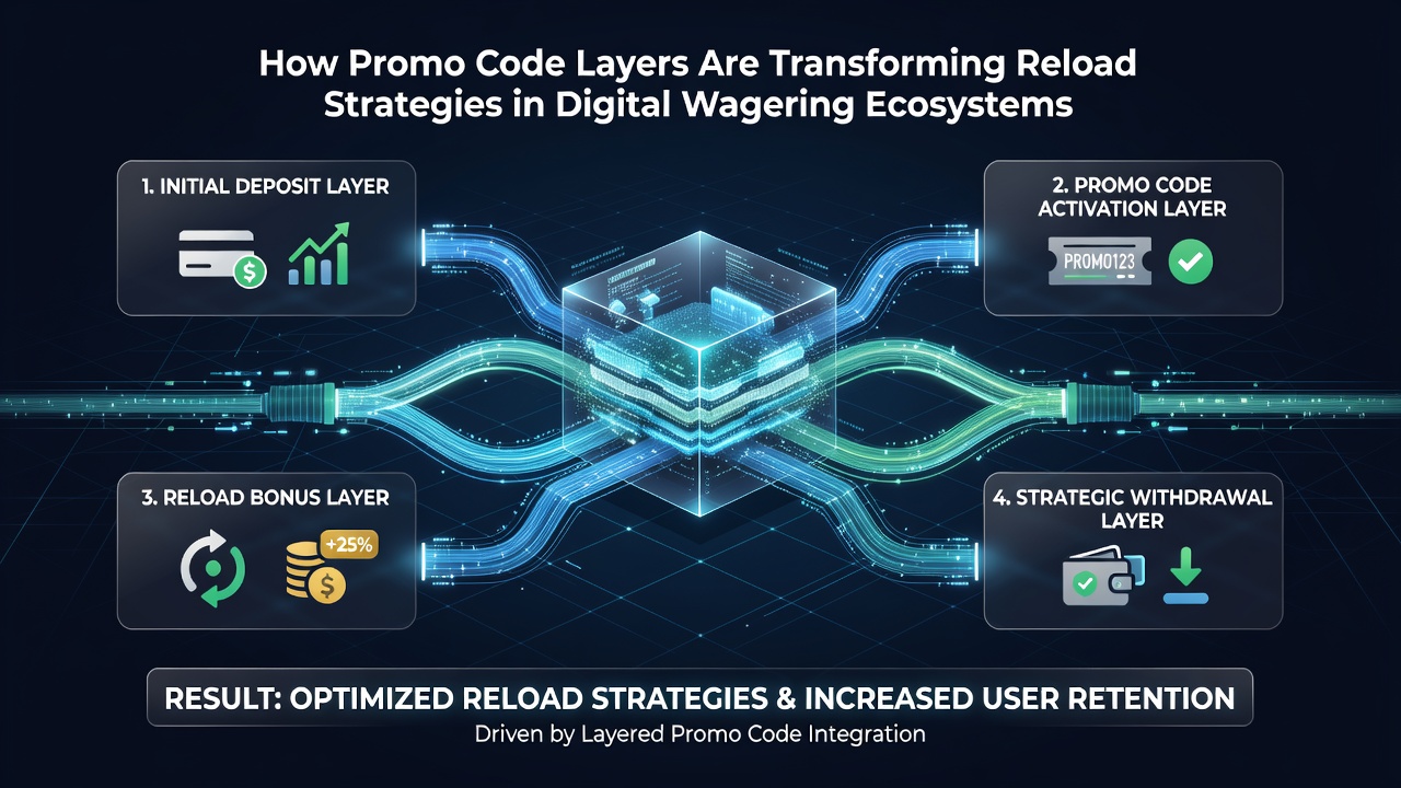Mobile screen displaying multiple promo codes stacked during a wagering reload process