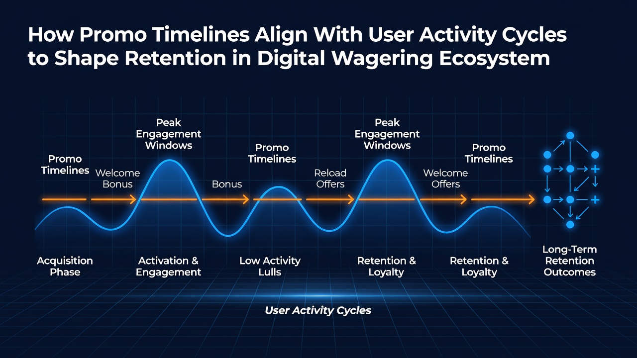 Analytics dashboard displaying user retention curves aligned with seasonal promo releases in wagering apps